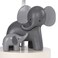 Lambs &amp; Lambs Ivy Me Mama WhiteGray Elephant Nursery Lamp with Shade Bulb