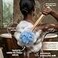 Arswin Loofah Back Scrubber for Shower Wooden Long Handle Bath Sponge Lufa Shower Brush Soft Nylon Mesh Back Cleaner Washer Women Men Exfoliating Luffa Pouf on a Stick for Body Blue