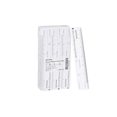 McKesson Wound Measuring Guide Ruler NonSterile Paper 6 in 50 Count 12 Packs 600 Total