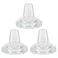 XUNICUTE Sippy Cup Nipples for Mam Baby Bottles Soft 100 Silicone Sippy Spout Nipples 6m Variable Flow 3 Count