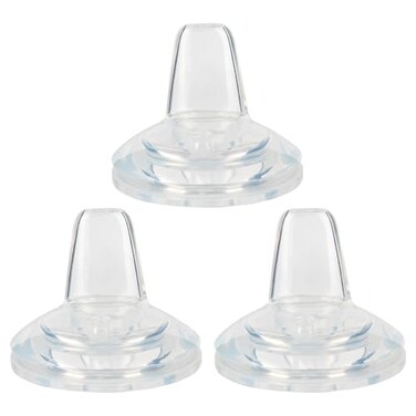 XUNICUTE Sippy Cup Nipples for Mam Baby Bottles Soft 100 Silicone Sippy Spout Nipples 6m Variable Flow 3 Count