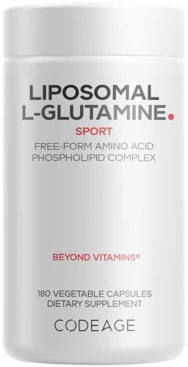 Codeage Liposomal LGlutamine 1000mg Vegan 180 Capsules