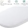Fadacudan Muslin Bassinet Sheet Compatible with Mika Micky Bedside Sleeper 2 Pack Cotton Stylish Boho Fitted Bassinet Sheets Super Soft for Baby White Pink