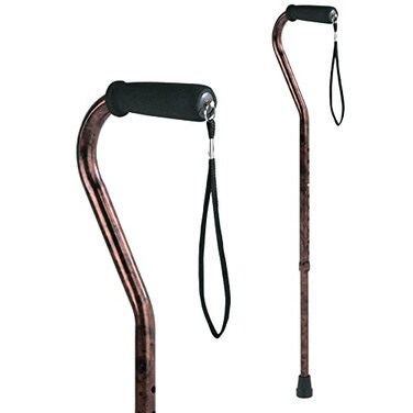 Carex Offset Designer Cane Bronze