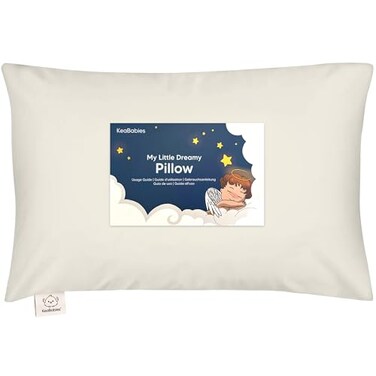 KeaBabies Toddler Pillow with Pillowcase 13x18 My Little Dreamy Pillow Clay
