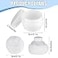 Cunhill 4 Pcs Body Powder Puff and Container Portable Body Powder Container with Puff Case Soft Washable Reusable Face Wet Dry Makeup for Baby Women Dusting Bath Travel Home Use
