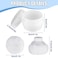 Cunhill 4 Pcs Body Powder Puff and Container Portable Body Powder Container with Puff Case Soft Washable Reusable Face Wet Dry Makeup for Baby Women Dusting Bath Travel Home Use