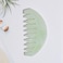BoAn Natural Jade Head Massager 2 Pcs MultiFunctional Massager for Head Caring and Acupoint Treatment Guasha Scraping Scalp Comb