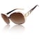 CGID Trendy Oversized Sunglasses Womens Ladies Polarized Retro Frame UV400 Shades Gradient Brown