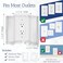 Safety Innovations Twin Door Baby Safety Outlet Cover Box for Babyproofing Outlets More Interior Space for Extra Large Electrical Plugs and Adapters Easy to Install Easy to Use 2Pack