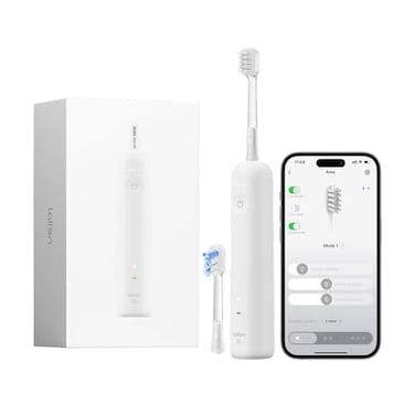 Laifen Wave Special Electric Toothbrush New 2025 Version Oscillation Vibration Sonic Electric Toothbrush for Adults with App 2 Brush Heads IP68 Waterproof Travel Powered Toothbrush Matte White