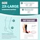 رباط الساق BraceAbility لعلاج الوذمة اللمفية، دعامة للساق المتورمة، داعمة للوذمة والتورم في الأطراف السفلية، تعمل على تصريف السوائل اللمفاوية، مزودة بكمّ لاحتجاز الماء، ضغط 2030 مم زئبق، جوارب ضغط طبية مرفقة، مقاس 2XL
