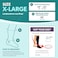 رباط الساق BraceAbility لعلاج الوذمة اللمفية، دعامة للساق المتورمة، داعمة للوذمة في الأطراف السفلية، تساعد على تصريف السوائل اللمفاوية، مزودة بكمّ لاحتجاز الماء، ضغط 2030 مم زئبق، جوارب ضغط طبية مرفقة، مقاس XL