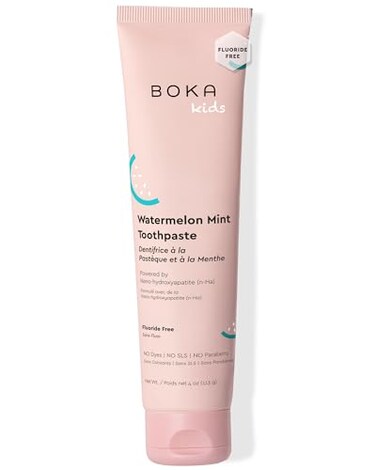 Boka Fluoride Free Toothpaste Nano Hydroxyapatite Toothpaste Watermelon Mint Flavor 4 oz 1Pk