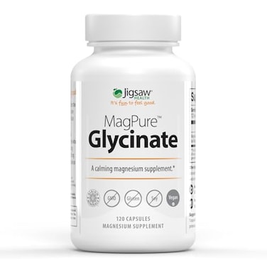Jigsaw Health MagPure Glycinate Premium Magnesium Glycinate Capsules 120 Servings