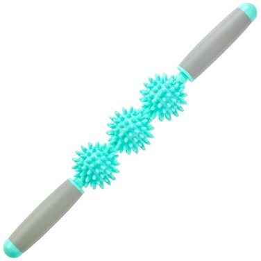 Coolife Fascia Muscle Roller Cellulite Massager Fascia Roller for Cellulite and Sore Muscles Neck Leg Back Body Deep Tissue Massage Stick Tools 3 Balls Size Version