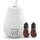 HAPPTWS Essential Oil Diffuser Waterless Diffuser 3 Timer Settings Battery Powered for Bedroom Yoga Room Toilet Pet Room White