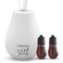 HAPPTWS Essential Oil Diffuser Waterless Diffuser 3 Timer Settings Battery Powered for Bedroom Yoga Room Toilet Pet Room White