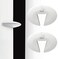 Neobay Door Pinch Guard and Door Slam Stopper Durable Silicone Door Finger Pinch Guard Prevents Slamming on Heavy Doors NonToxic Pet Friendly White 2 Packs
