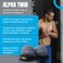 مجموعة Tune Up Fitness Alpha Twin في حقيبة حمل، كرات تدليك يوغا كبيرة الحجم، كرة نقاط الضغط، تحرير اللفافة العضلية وتخفيف الألم في أعلى وأسفل الظهر، الرباط الحرقفي الظنبوبي، عضلات الفخذ الأمامية والخلفية، عضلات الأرداف.