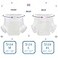 CutiePlusU Disposable Diapers Sample Protective Underwear Absorbent Briefs Dry Surface BluePinkWhite 3 Pieces Medium 2838
