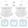 CutiePlusU Disposable Diapers Sample Protective Underwear Absorbent Briefs Dry Surface BluePinkWhite 3 Pieces Medium 2838