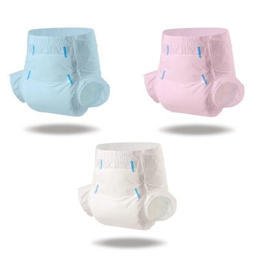 CutiePlusU Disposable Diapers Sample Protective Underwear Absorbent Briefs Dry Surface BluePinkWhite 3 Pieces Medium 2838