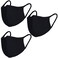 BeatBasic Pack 3 Dust Mouth Mask All Cotton Reusable Cloth Comfy Breathable Material Black Pack 3pcs