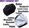 BeatBasic Pack 3 Dust Mouth Mask All Cotton Reusable Cloth Comfy Breathable Material Black Pack 3pcs