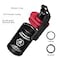 Aufew Tactical Pill Case Durable Aluminum Small Pill Holder with Keychain Airtight Waterproof Vitamin Container for EDC Travel Outdoor Red