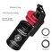 Aufew Tactical Pill Case Durable Aluminum Small Pill Holder with Keychain Airtight Waterproof Vitamin Container for EDC Travel Outdoor Red