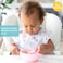 Bumkins Silicone Baby Bowl Feeding Set With Suction for Toddler Includes Spoon and Lid First Feeding Set Essential for Led Weaning 4 Months Pink