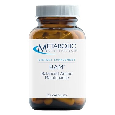 Metabolic Maintenance BAM Essential Amino Acid Formula Supports Energy Brain Function Hypoallergenic 120 Servings 120 Capsules