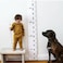 LoveNite Baby Growth Chart Height Wall Chart for Kids Wooden Frame Canvas Measurement Hanging Ruler for Childs Room Decoration 79 x 79inWhite