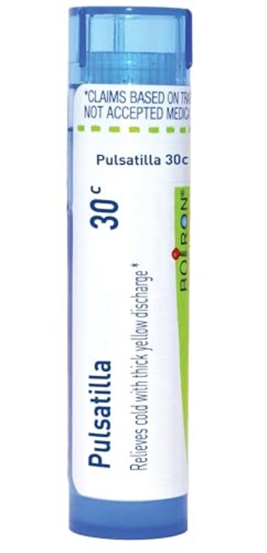 Boiron Pulsatilla 30C Homeopathic Medicine for Colds 80 Pellets