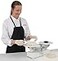 DETECTO 1002TB Mechanical Bakers Dough Scale 8 lb x 14 oz Capacity White Baked Enamel Finish Includes Scoop and Weight Set