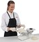 DETECTO 1002TB Mechanical Bakers Dough Scale 8 lb x 14 oz Capacity White Baked Enamel Finish Includes Scoop and Weight Set