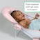 Ingenuity Foldaway 2Position Bather 2Position Adjustable Support Baby Bath seat for Sink or Bathtub Ages 06 Months up to 20 pounds Pink