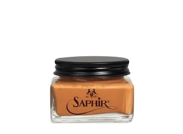 SAPHIR NOIR SAPHIR Medaille dOr Cordovan Cream ملمع شمع طبيعي للأحذية الجلدية، لون بني فاتح