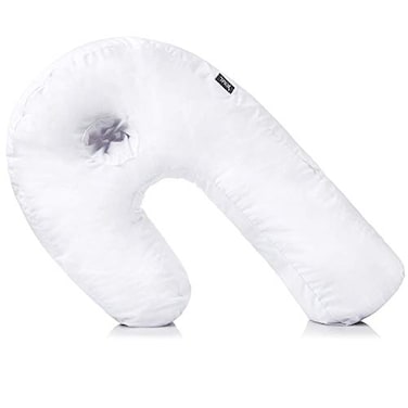 DMI Side Sleeper Pillow and Body Pillow Pregnancy Pillow with Contoured Support for Neck Back Hip Joint Pain and Sciatica Relief with Removable Washable Cover Firm Full Body Pillow Pack of 9