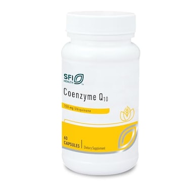 SFI Health Klaire Labs Coenzyme Q10150 Milligrams CoQ10 as Ubiquinone Hypoallergenic Formula for Cardiovascular Cellular Energy Support 60 Capsules