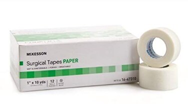 McKesson Medical Tape MediPak Performance Plus Paper 1 Inch X 10 Yard NonSterile