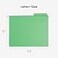 Smead FasTab Hanging File Folder 13Cut Builtin Tab Letter Size Green 20 Count 64098