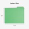 Smead FasTab Hanging File Folder 13Cut Builtin Tab Letter Size Green 20 Count 64098