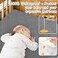 Yoofoss Waterproof Crib Mattress Protector 2 Pack Quilted Crib Mattress Pad Cover Ultra Soft and Breathable Machine Washable Toddler Mattress Protector for Standard Baby Crib Size 52x28
