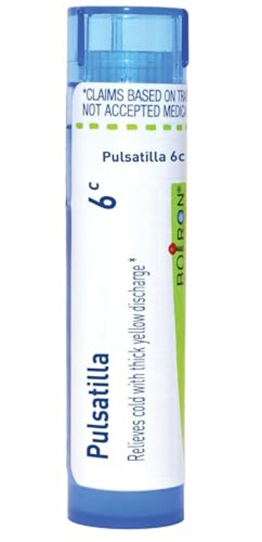 Boiron Pulsatilla 6C Homeopathic Medicine for Colds 80 Pellets