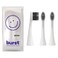 BURST Genuine Replacement Heads for Original Sonic Electric Toothbrush White3 Pack Ultra Soft Bristles for a Deep Clean Stain Plaque Removal