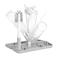 Ubbi OntheGo Drying Rack Bottle Brush Set Holds Up To 8 Bottles Gray
