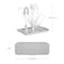 Ubbi OntheGo Drying Rack Bottle Brush Set Holds Up To 8 Bottles Gray