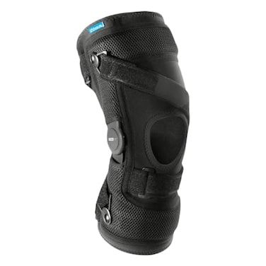 دعامة الركبة Ossur Formfit MCL، دعامة مفصلية للرباط الجانبي الإنسي، مزودة بحزام ضغط ديناميكي قابل للتعديل، مفصل نطاق الحركة، لتحقيق استقرار الركبة، ودعم التعافي من الإصابات، ودعم رياضي.